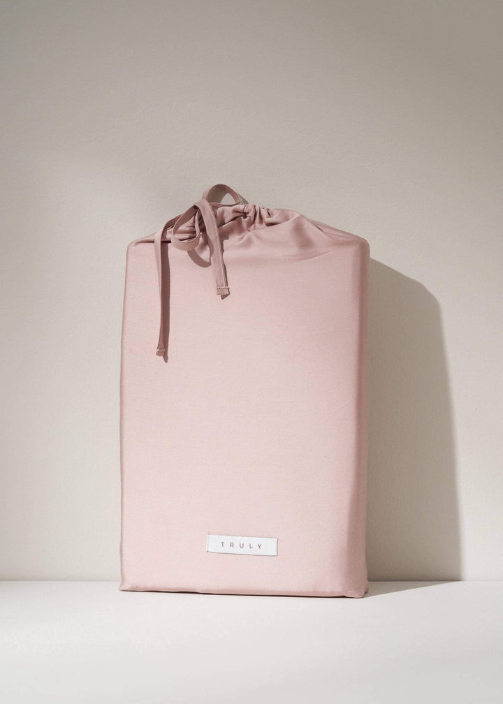 BLUSH PINK BAMBOO BEDDING SET IN DUST BAG | TRULY LIFESTYLE