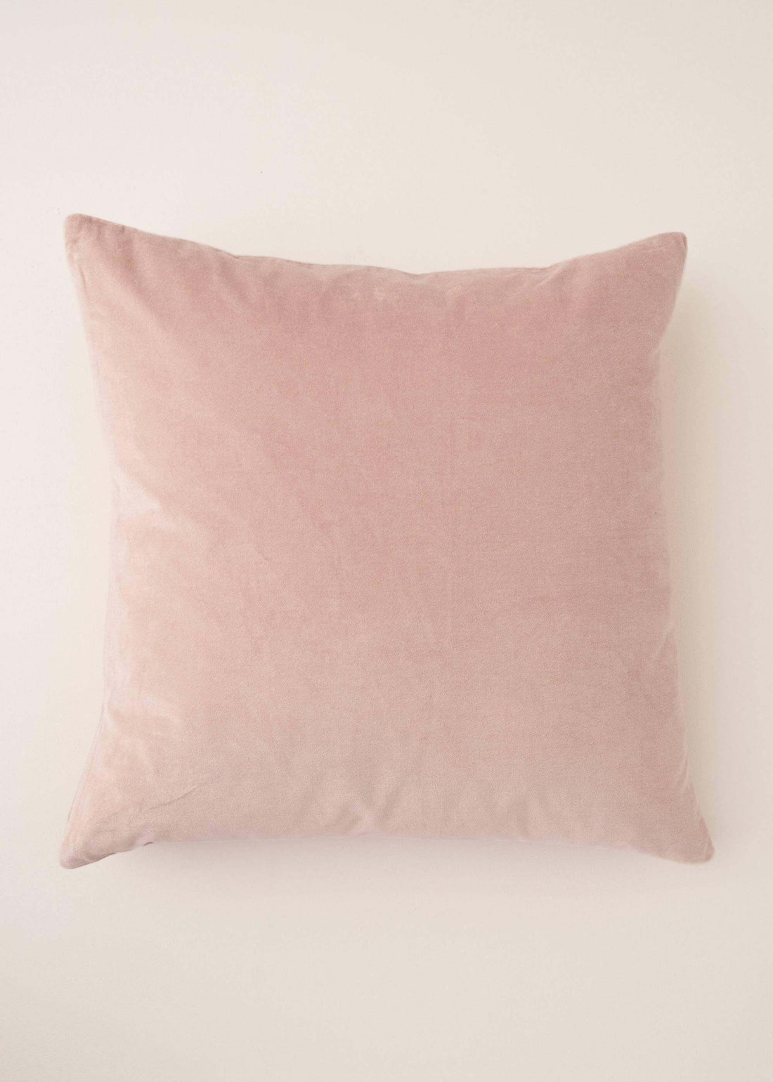 LIGHT PINK SQUARE VELVET SINGLE CUSHION | TRULY LIFESTYLE