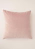 LIGHT PINK SQUARE VELVET SINGLE CUSHION | TRULY LIFESTYLE