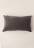DARK GREY VELVET RECTANGLE SINGLE CUSHION | TRULY LIFESTYLE