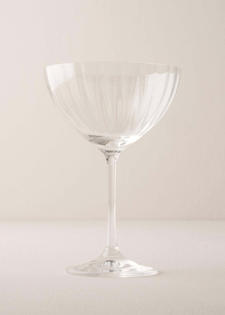Crystal  Fluted Champagne Coupe Glass | Truly Lifestyle