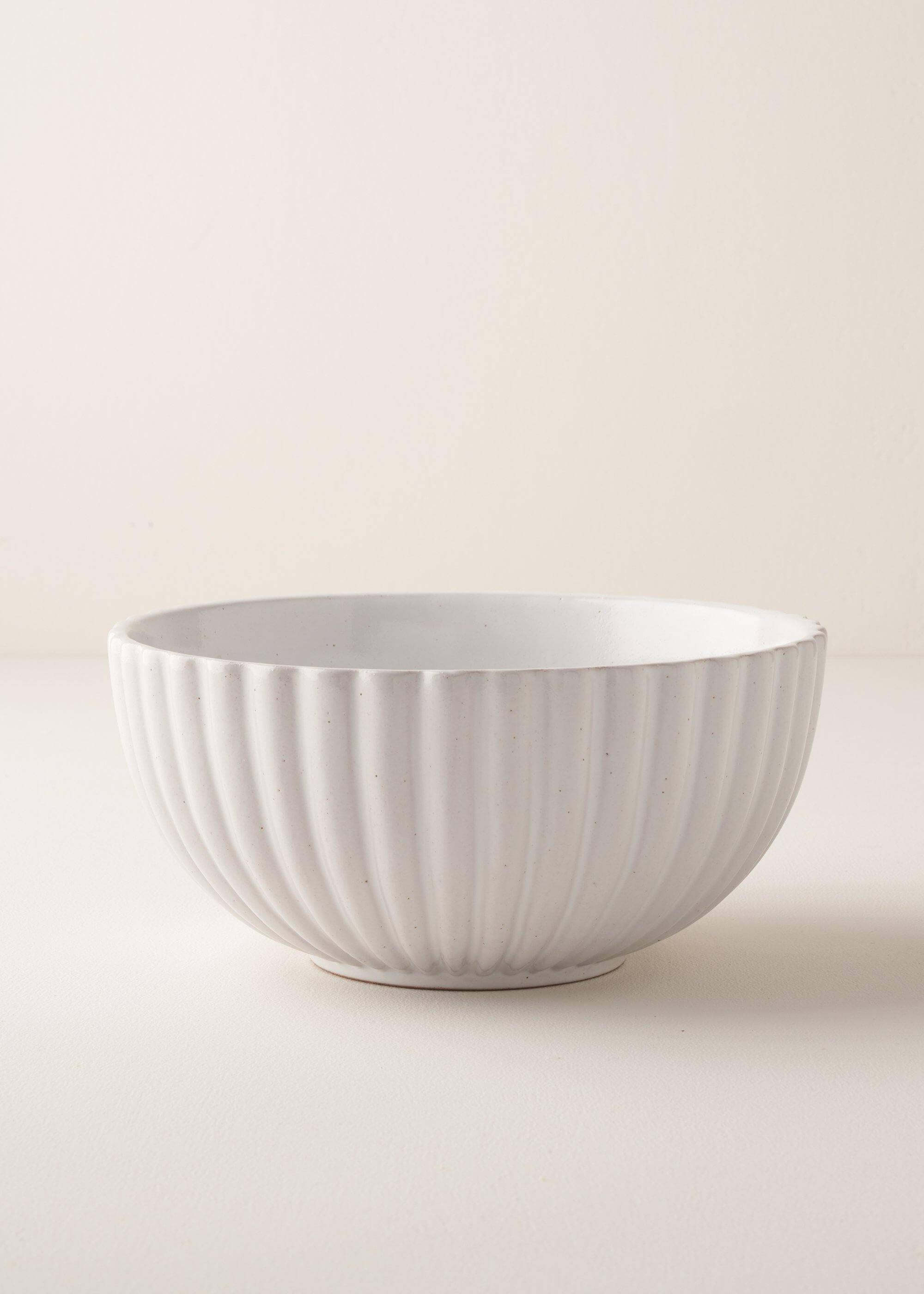 Pale Grey Small Fluted Serving Bowl | Truly Lifestyle