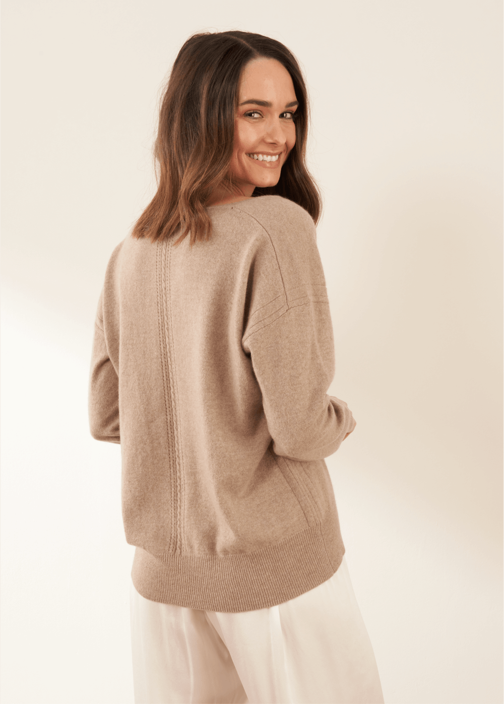 Richmond Nutmeg Recycled Cashmere Jumper