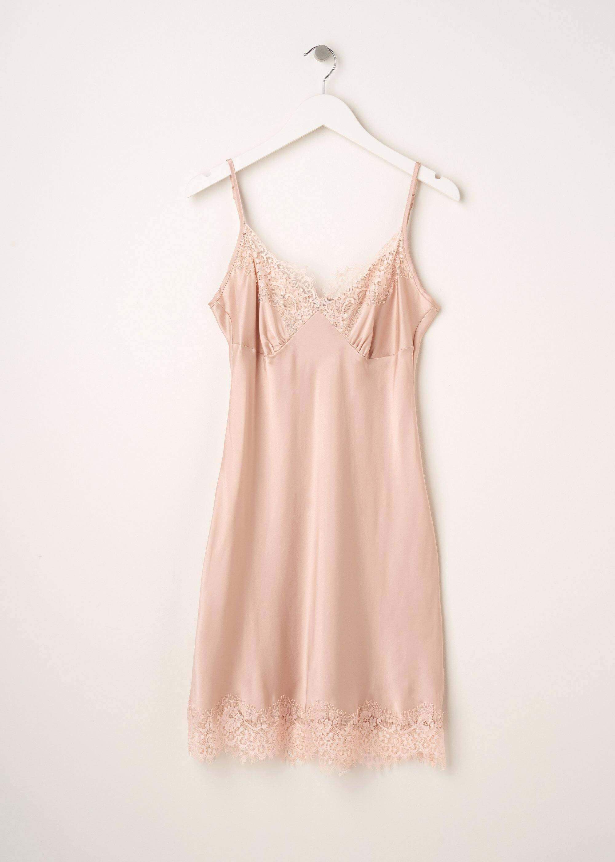 Plain pink nightdress best sale